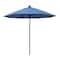 California Umbrella 9' Black Aluminum Market Patio Umbrella, Olefin Frost Blue 194061335628 - alternate 1